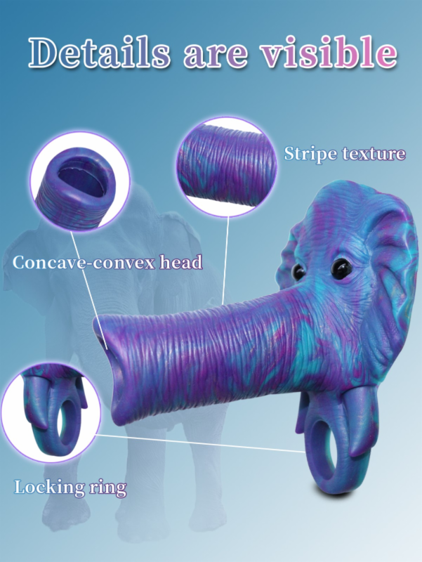 Silicone penis sleeve alien animal simulation penis lock sperm ring soft hollow wolf tooth sleeve enlargement