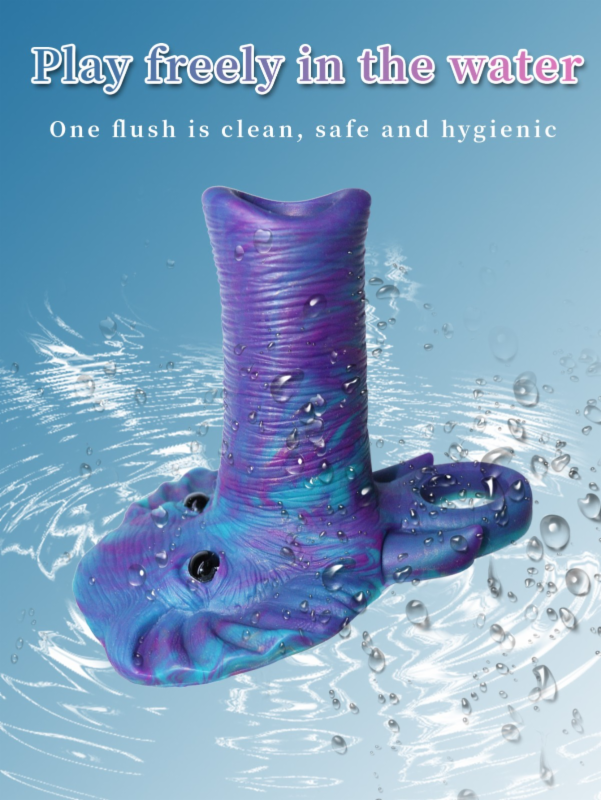 Silicone penis sleeve alien animal simulation penis lock sperm ring soft hollow wolf tooth sleeve enlargement