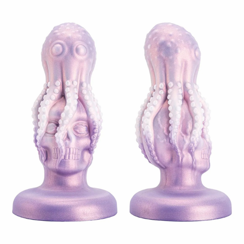 Abyss-Alien face hugging octopus tentacle skull silicone dildo