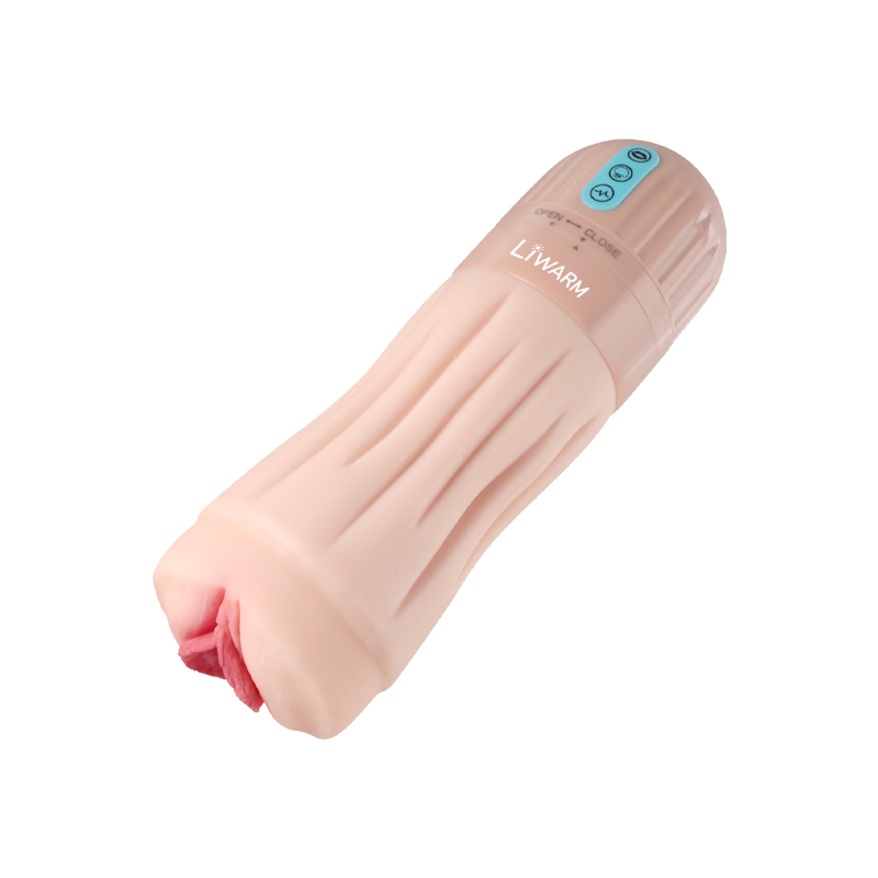 Male Sex Toy with Detachable and Replaceable Sleeve Enhancer 2-in-1 Sucking and Vibrating Realistic Vagina Penis Massager