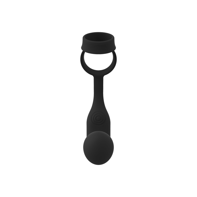 Inflatable Vibrating Anal Plug with Locking Cock Ring for Men