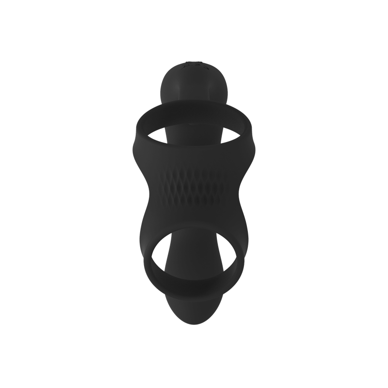 Inflatable Vibrating Anal Plug with Locking Cock Ring for Men