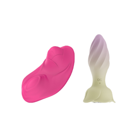 Wireless Wearable Panty Vibrator & Anal Plug Set